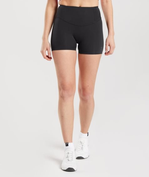 Szorty Gymshark Studio Damskie Czarne | PL 406NBM